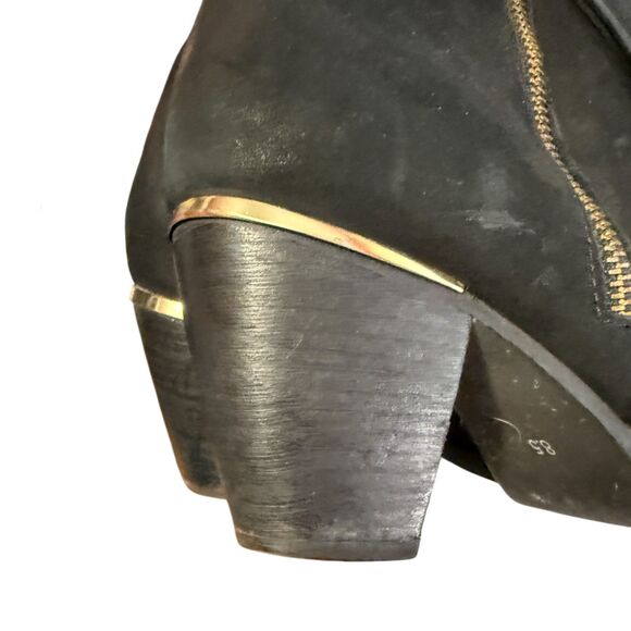 Steve Madden WanTagh Leather Black Booties - Size 8.5 - Picture 6 of 13